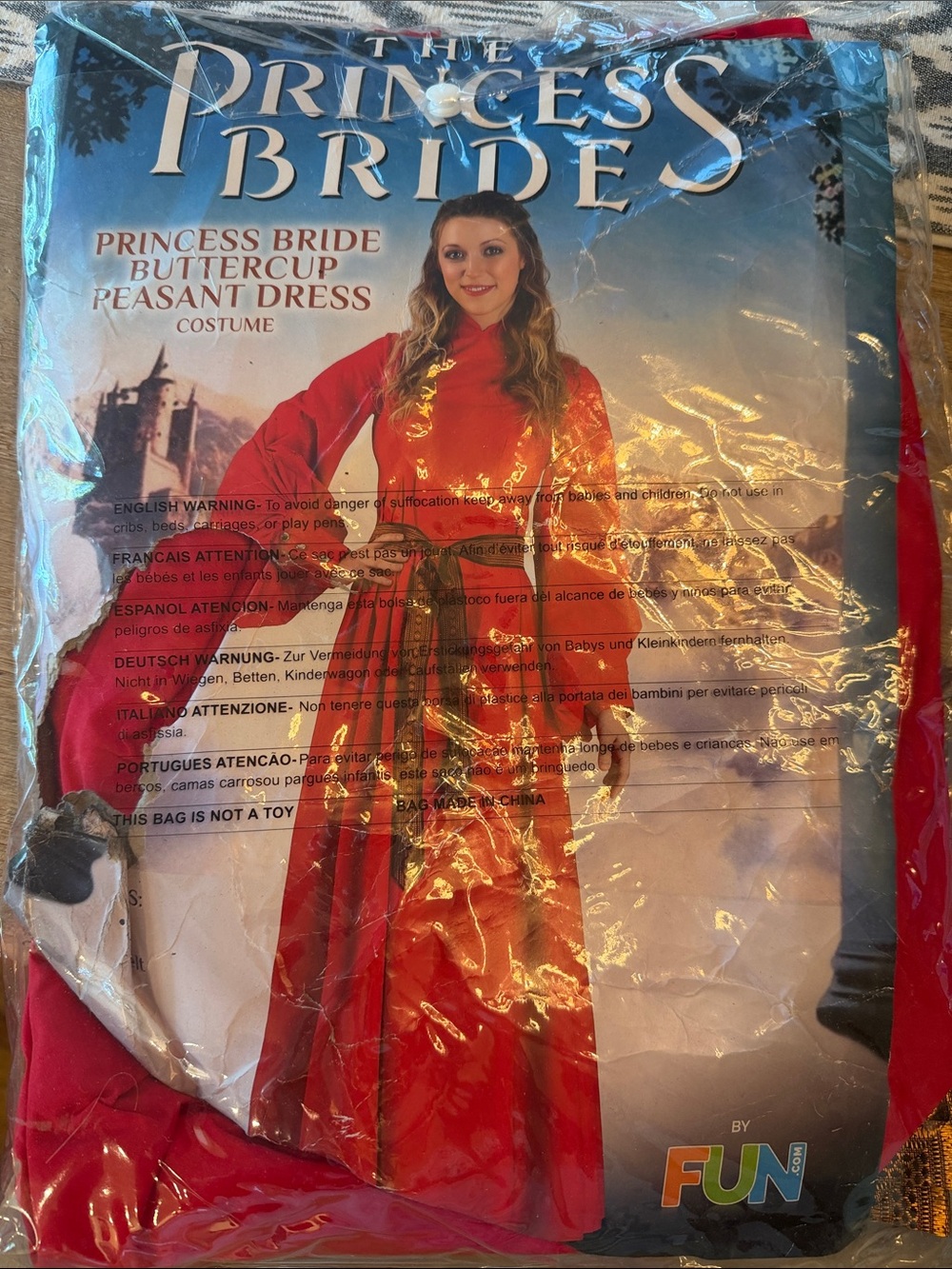 The Princess Bride Buttercup Peasant Dress - Red